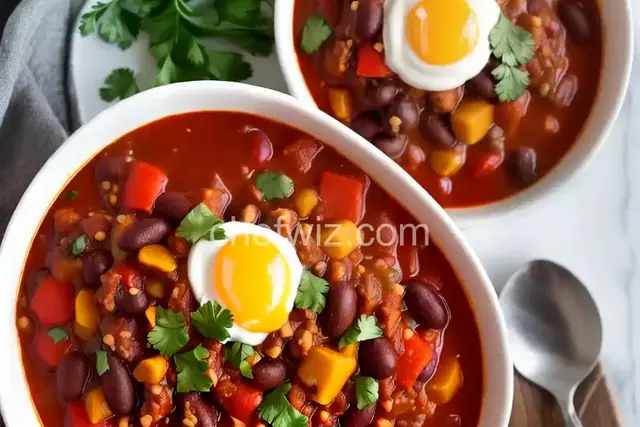 Slow Cook 3-Bean Chili (Vegetarian and Gluten Free)