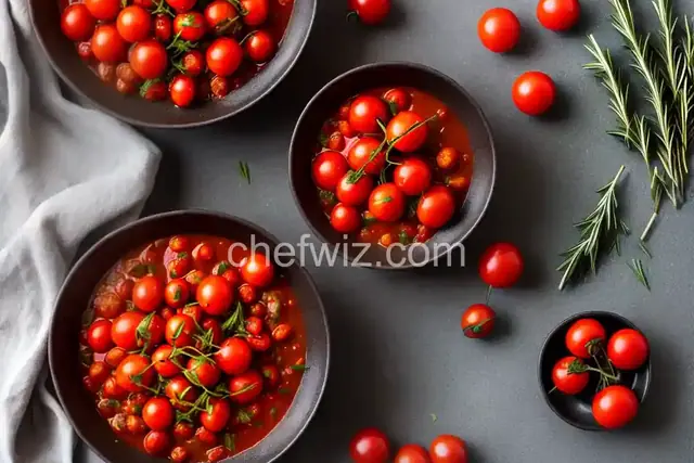 Slow-Cooked Cherry Tomatoes With Coriander and Rosemary