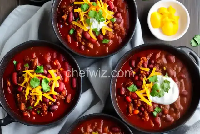 Slow-Cooked Chili