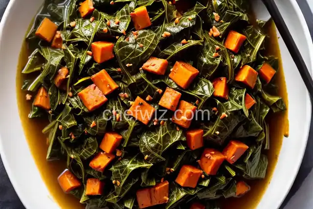 Slow-Cooked Collard Greens in Olive Oil
