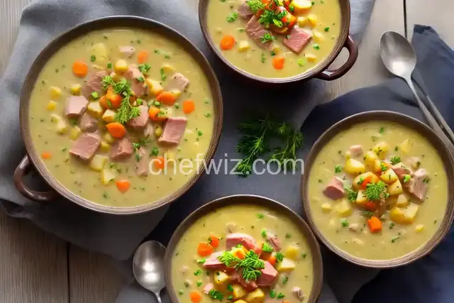 Slow Cooked Ham and Potato Chowder