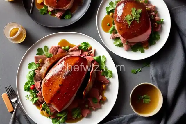 Slow-Cooked Honey-Glazed Ham
