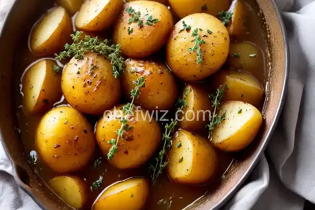 Slow Cooked Potatoes with Butter and Thyme