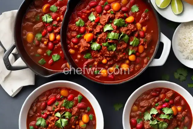 Slow-Cooked Stew Meat Chili