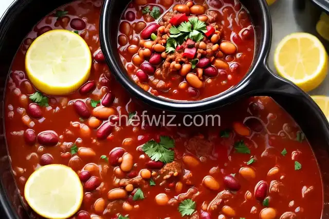 Slow Cooker 3-Bean Chili