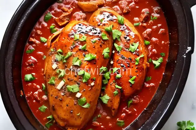 Slow Cooker Barbecue Chicken Breast