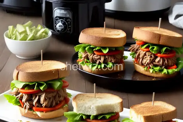 Slow Cooker Barbecue Goose Sandwich