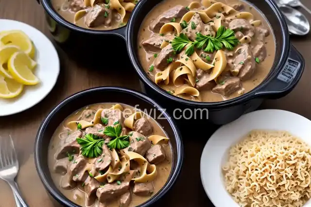 Slow Cooker Beef Stroganoff II