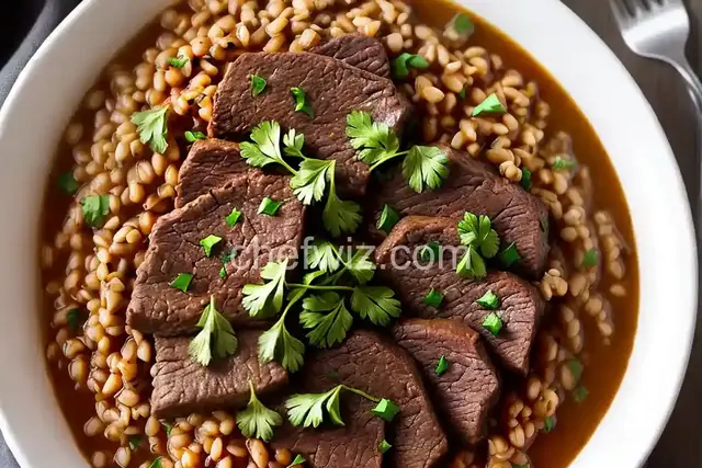 Slow-Cooker Beef and Barley