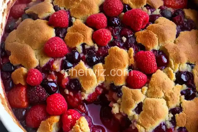 Slow Cooker Berry Cobbler