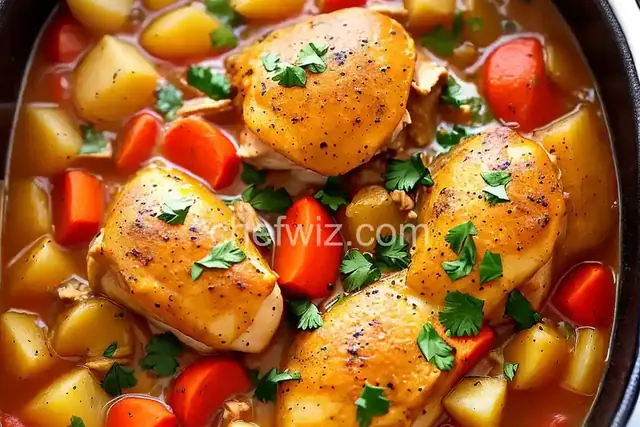 Slow-Cooker Buttery Chicken and Potato Stew