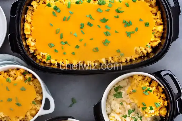 Slow Cooker Cheesy Cauliflower Casserole
