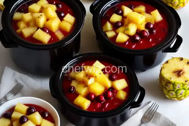 Slow Cooker Cherry and Pineapple Delight