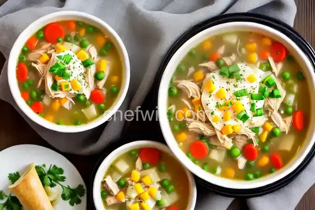 Slow Cooker Chicken Pot Pie Soup