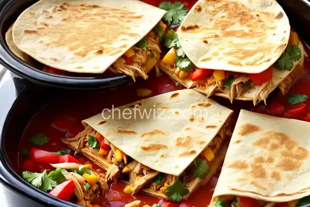 Slow Cooker Chicken Quesadillas