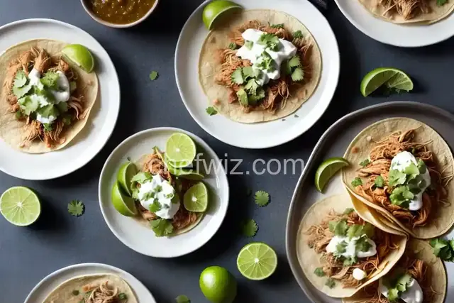 Slow-Cooker Chicken Tomatillo Tacos Recipe