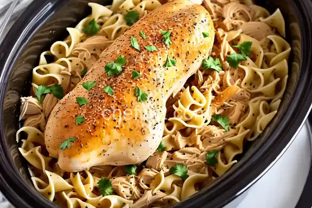 Slow Cooker Chicken and Noodles