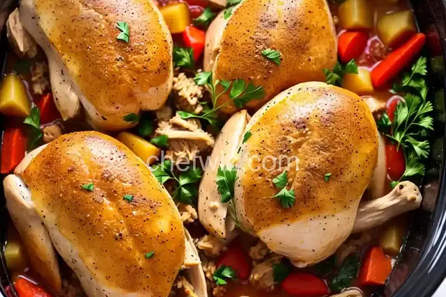 Slow Cooker Chicken with Stuffing