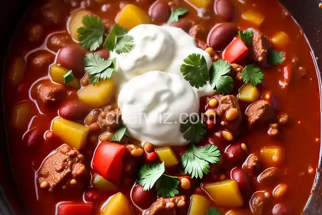 Slow Cooker Chili with Beer