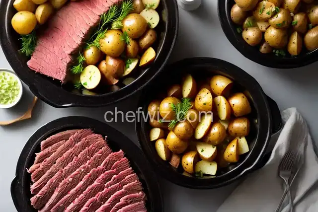 Slow Cooker Corned Beef, Cabbage, and Potatoes