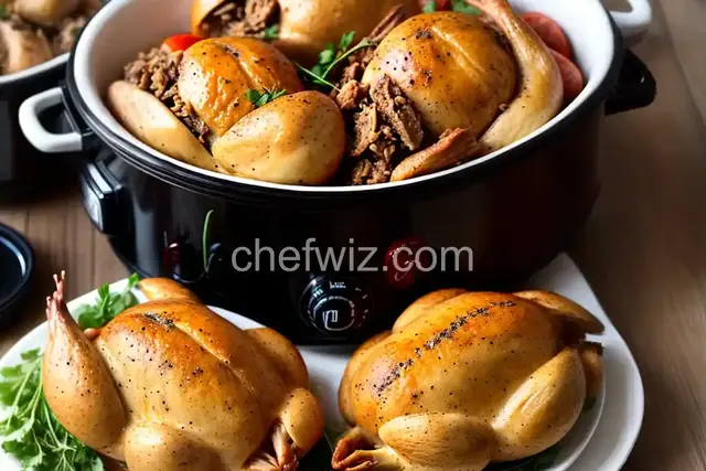 Slow Cooker Cornish Hens