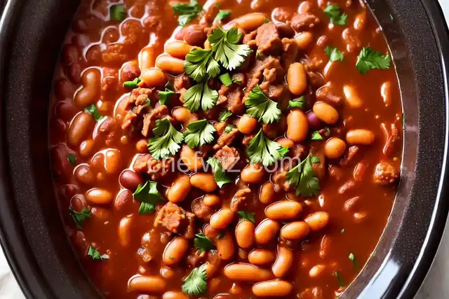 Slow Cooker Cowboy Beans