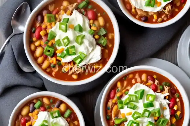 Slow Cooker Cream Cheese Chicken Chili
