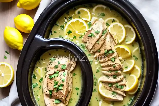 Slow-Cooker Creamy Lemon Herb Chicken