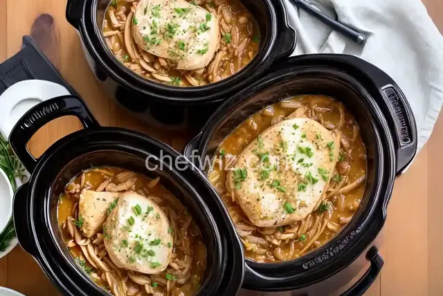 Slow Cooker French Onion Chicken