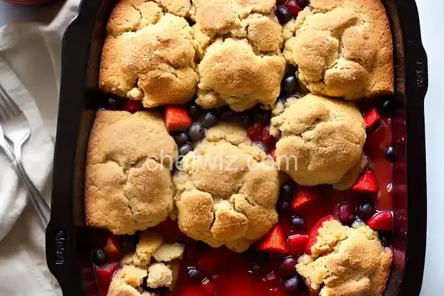 Slow Cooker Fruit Cobbler