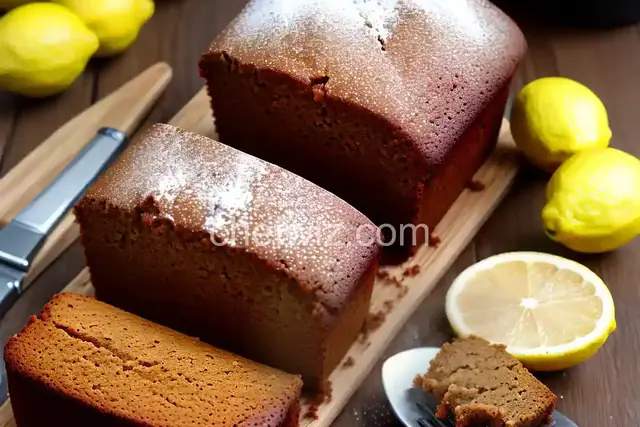Slow Cooker Gingerbread Cake with Lemon Sauce