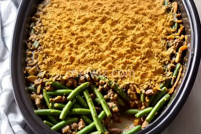 Slow Cooker Green Bean Casserole