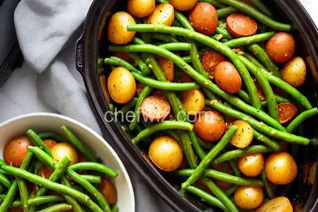 Slow Cooker Green Beans and Potatoes