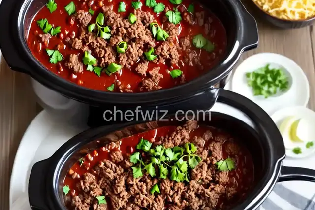 Slow Cooker Ground Beef Barbecue