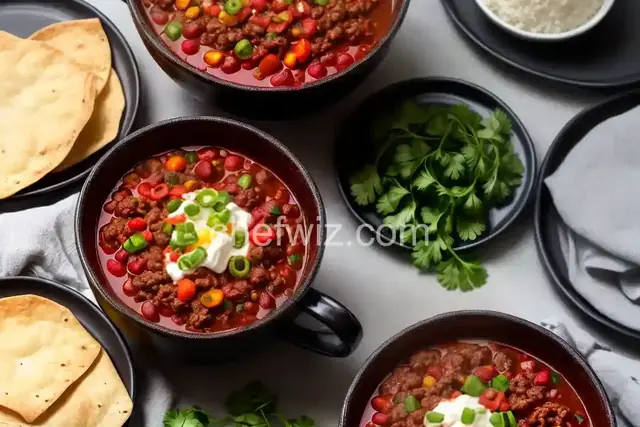 Slow Cooker Ground Beef Chili