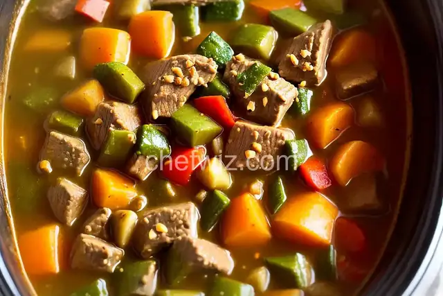 Slow Cooker Guisado Verde