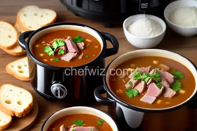 Slow Cooker Ham Bone Soup