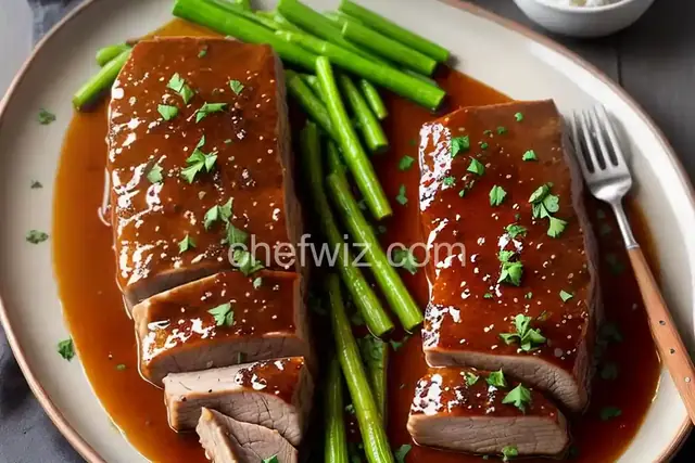 Slow Cooker Honey Garlic Pork Loin Roast