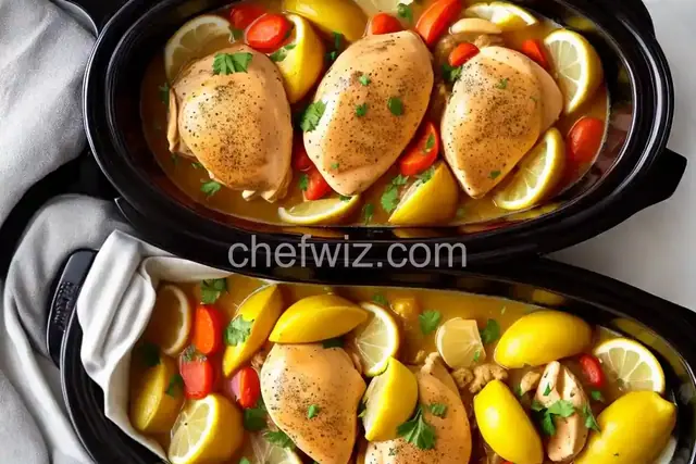 Slow Cooker Lemon Butter Chicken & Potatoes
