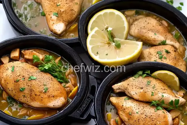 Slow Cooker Lemon Pepper Chicken