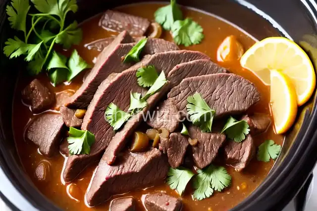 Slow Cooker Lengua (Beef Tongue)