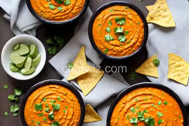 Slow Cooker Lentil Nacho Dip