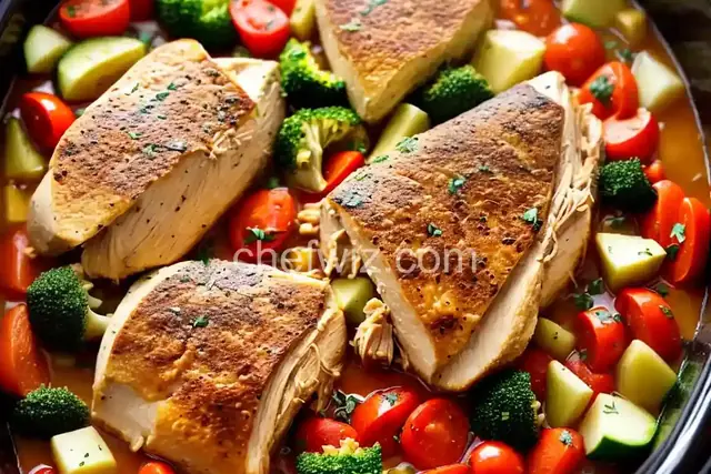 Slow Cooker Mediterranean Chicken and Vegetables
