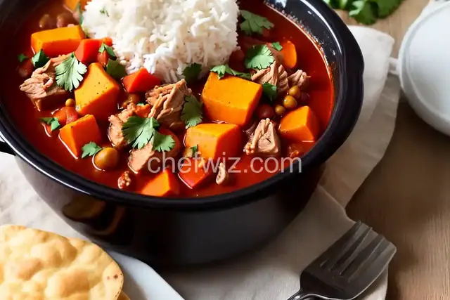 Slow Cooker Mexican Pork Stew with Sweet Potatoes