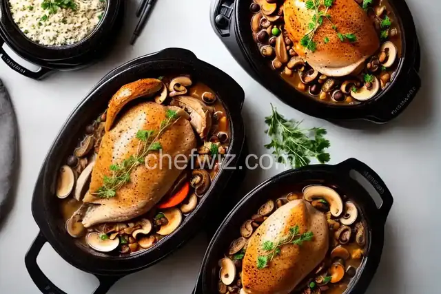 Slow Cooker Pheasant with Mushrooms and Olives