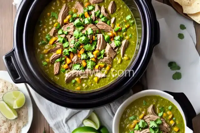 Slow Cooker Pork Chile Verde