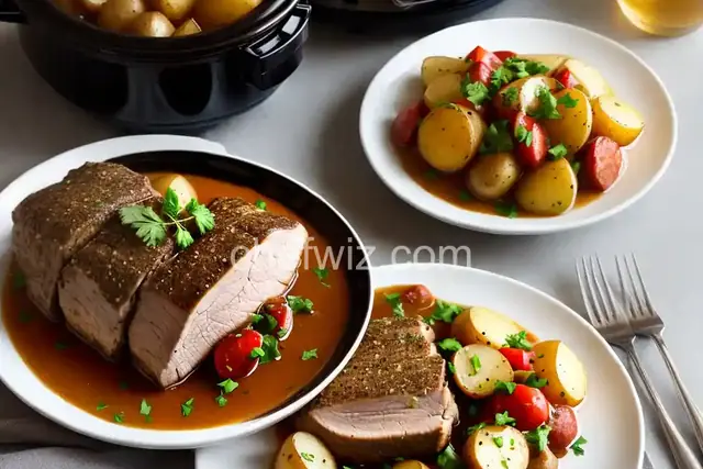 Slow Cooker Pork Tenderloin and Potatoes