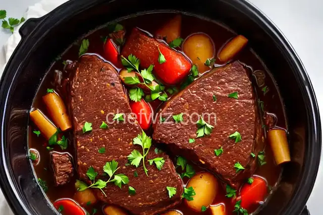 Slow Cooker Pot Roast with Malbec (Red Wine)