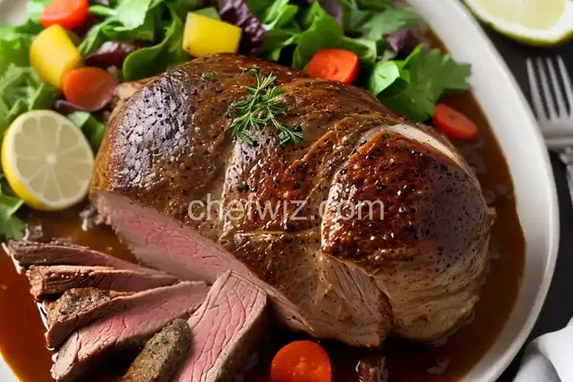 Slow Cooker Roasted Leg of Lamb