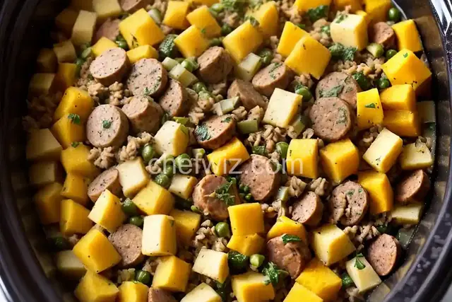 Slow Cooker Sage and Sausage Stuffing Recipe